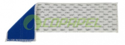 Refil Velcro microfibra - soft fast Branco e Cinza p/ remoção de sujidades 43cm TTS AA9520BE