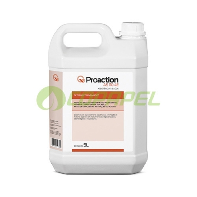 X Hospitalar Proaction AS110 4E Detergente Enzimático p/ limpeza de artigos 5L
