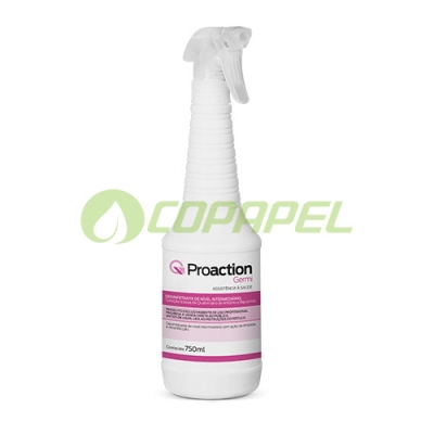 X Hospitalar Proaction Germi Pronto Uso Detergente Desinfetante p/ uso geral 750ml