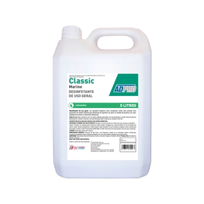 Limpeza Geral Marine Detergente Desinfetante p/ uso geral Adpro Classic 5L