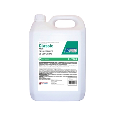 Limpeza Geral Plus Detergente Desinfetante p/ uso geral Adpro Classic 5L