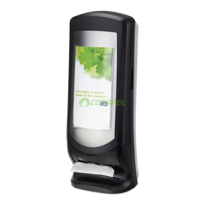 Dispenser Torre Plástico Preto p/ Guardanapo DX900 62,2x23,5x23,5cm Stand N4 Tork ref.332000