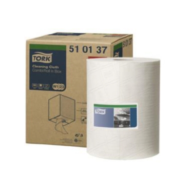 Wiper Rolo Clean Cloth Branco 38,1 x 32cm 1/152M Tork Ref. 810510137